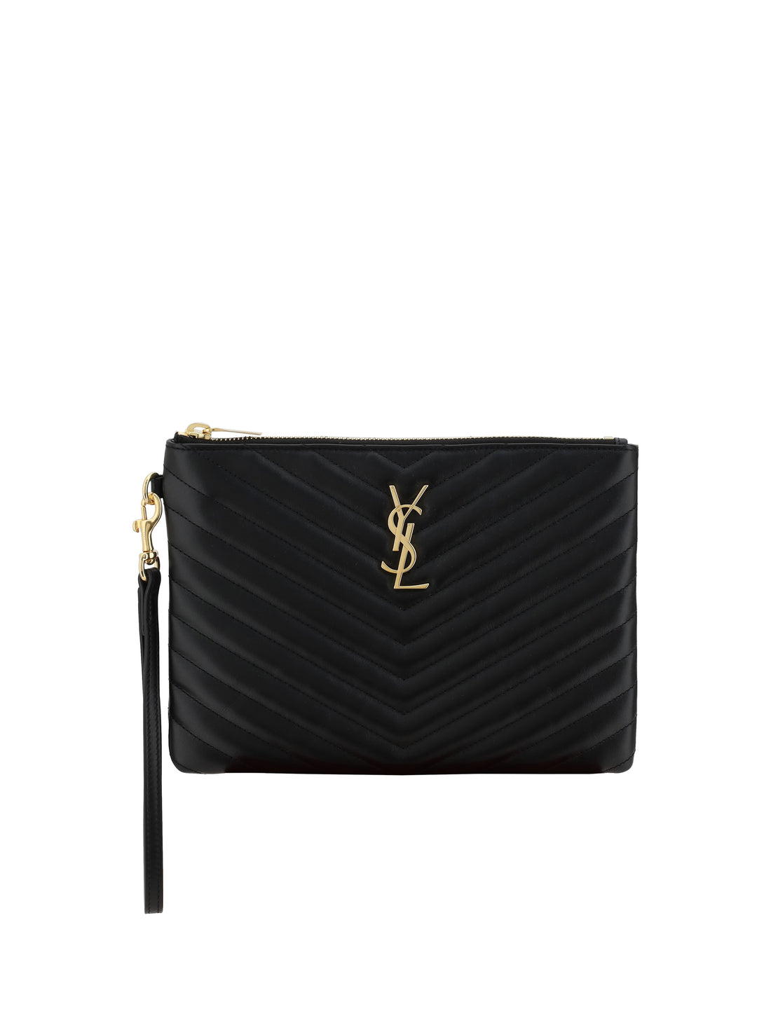 SAINT LAURENT OS matelassé clutch bag 