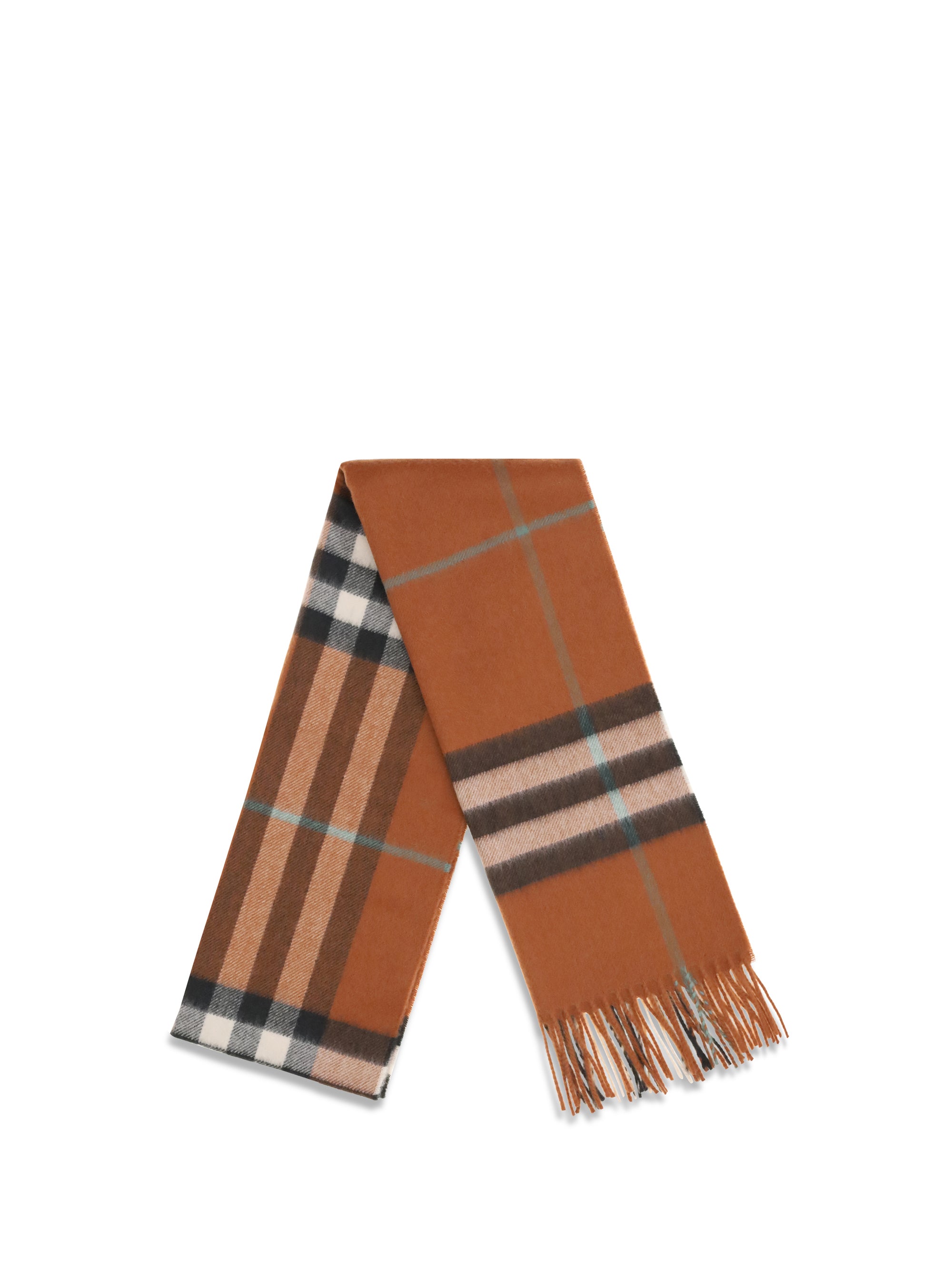 BURBERRY OS check cashmere scarf