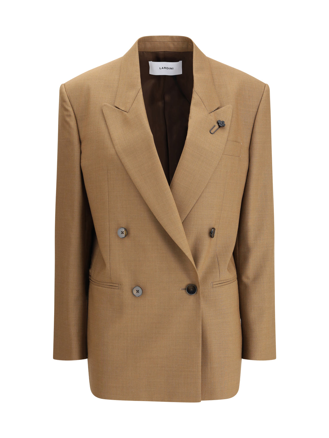 LARDINI 40 double-breasted jacket in pure virgin wool