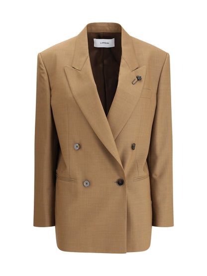 LARDINI 40 double-breasted jacket in pure virgin wool