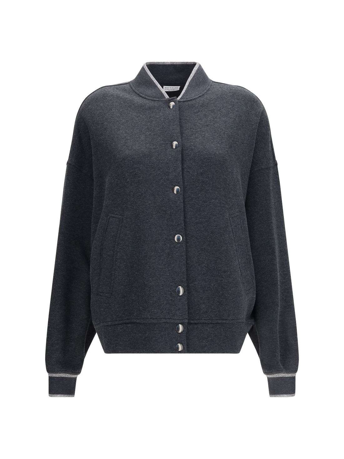 BRUNELLO CUCINELLI XXL techno cotton and cashmere interlock bomber jacket
