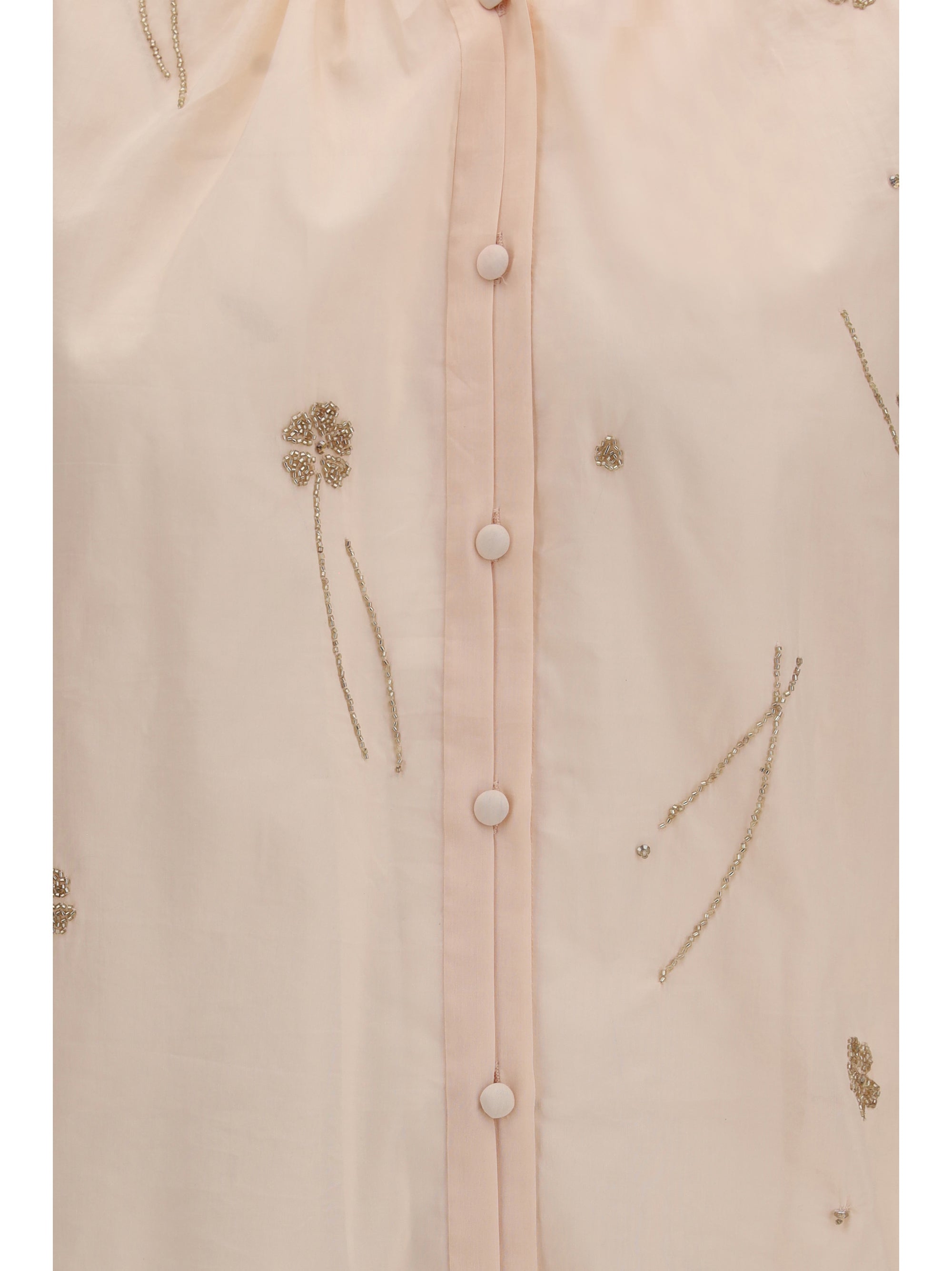 fleurs d’orient embroidered voile bohemian shirt