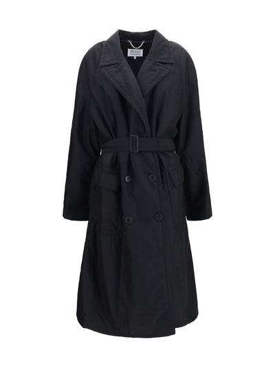 double-breasted belted coat