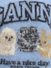 GANNI S puppies short sleeve sweater