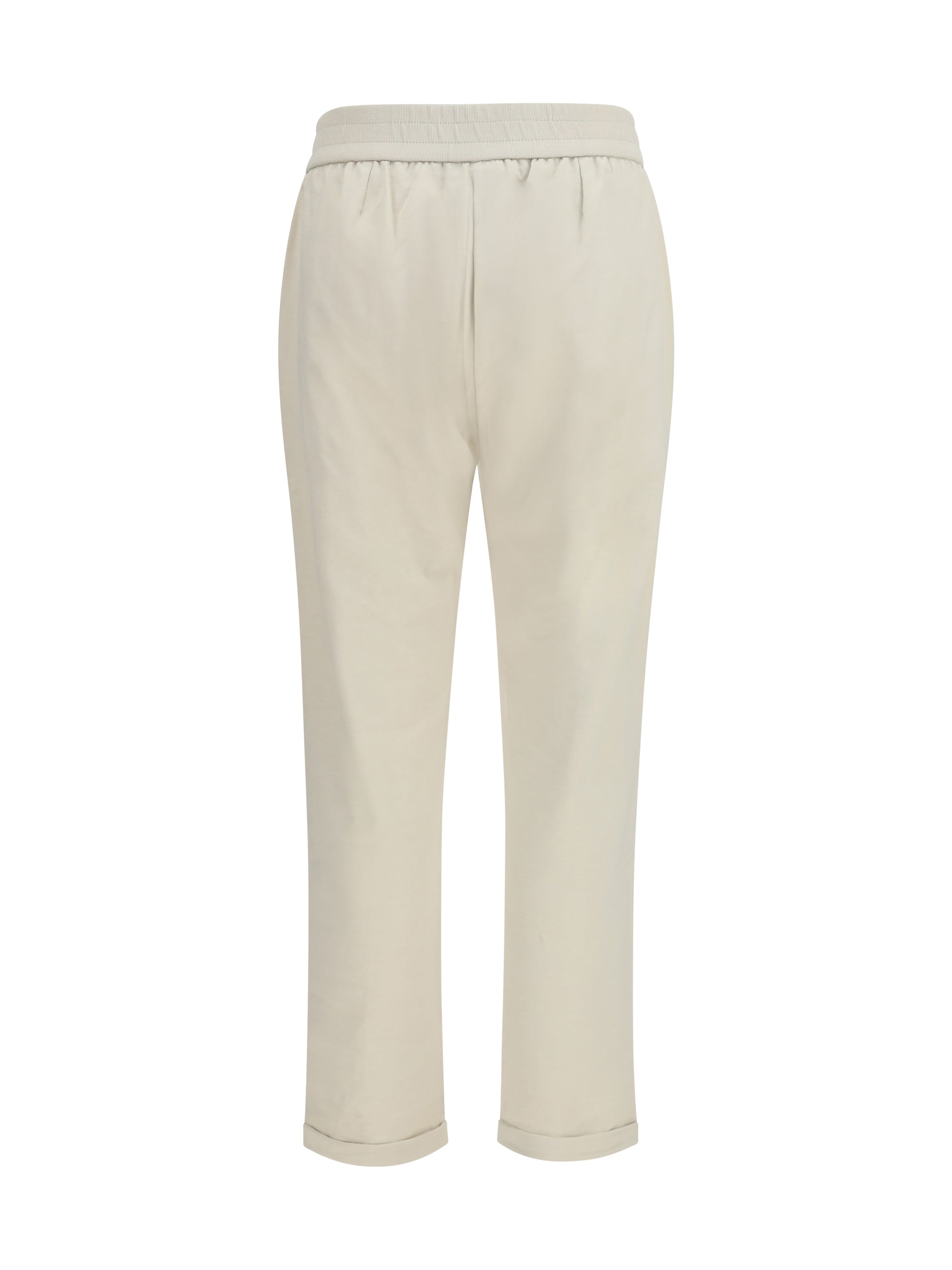track stretch-fleece pants with monili detailing