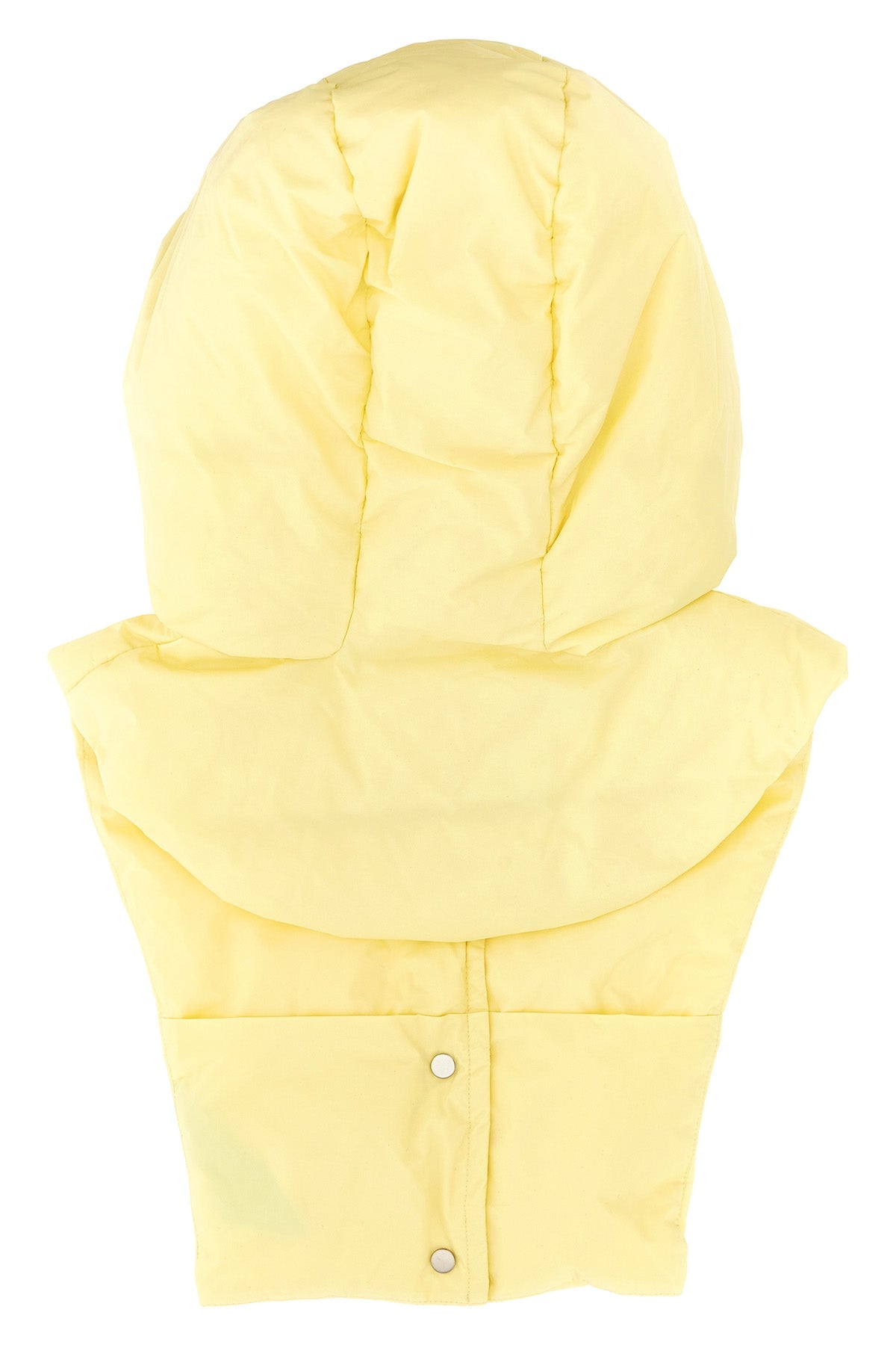 the yves salomon army padded hood redefines winter accessories through a hybrid