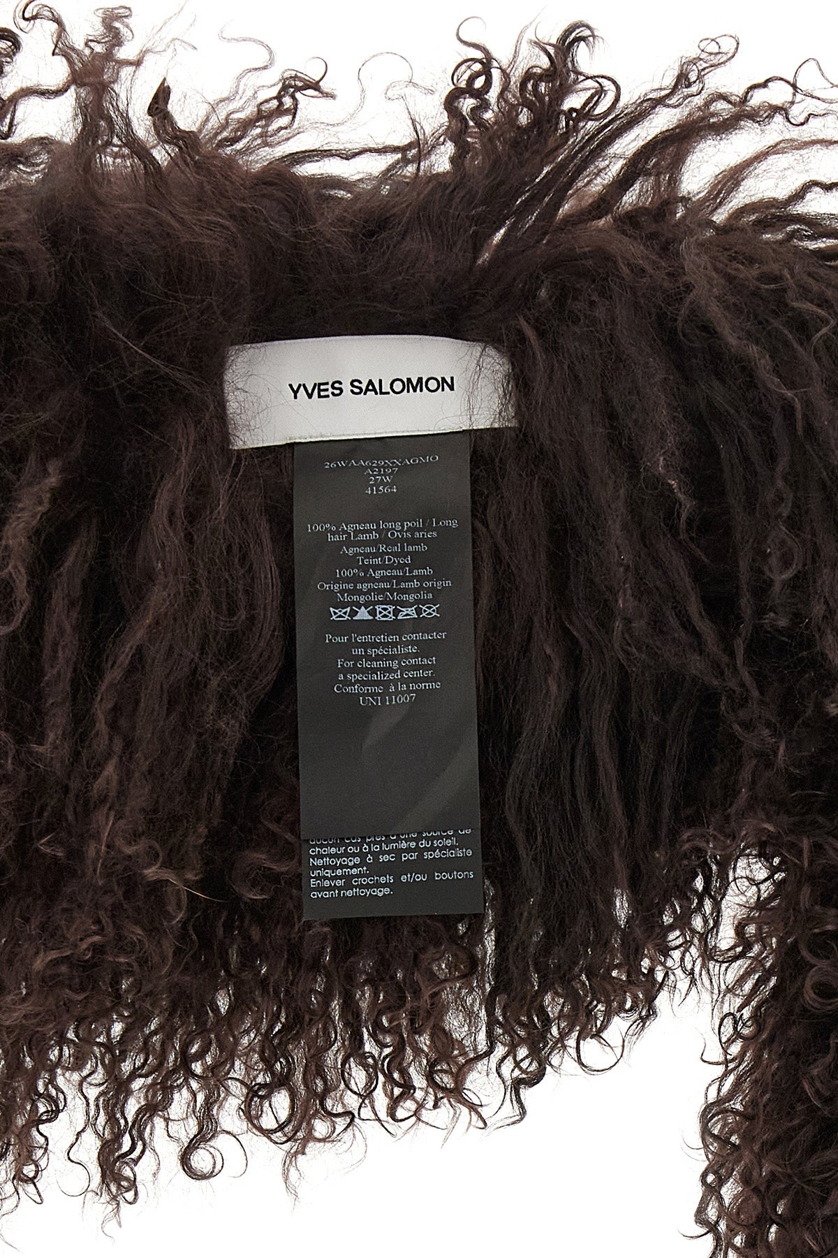 the yves salomon scarf sets new standards of tactile luxury through a voluminous