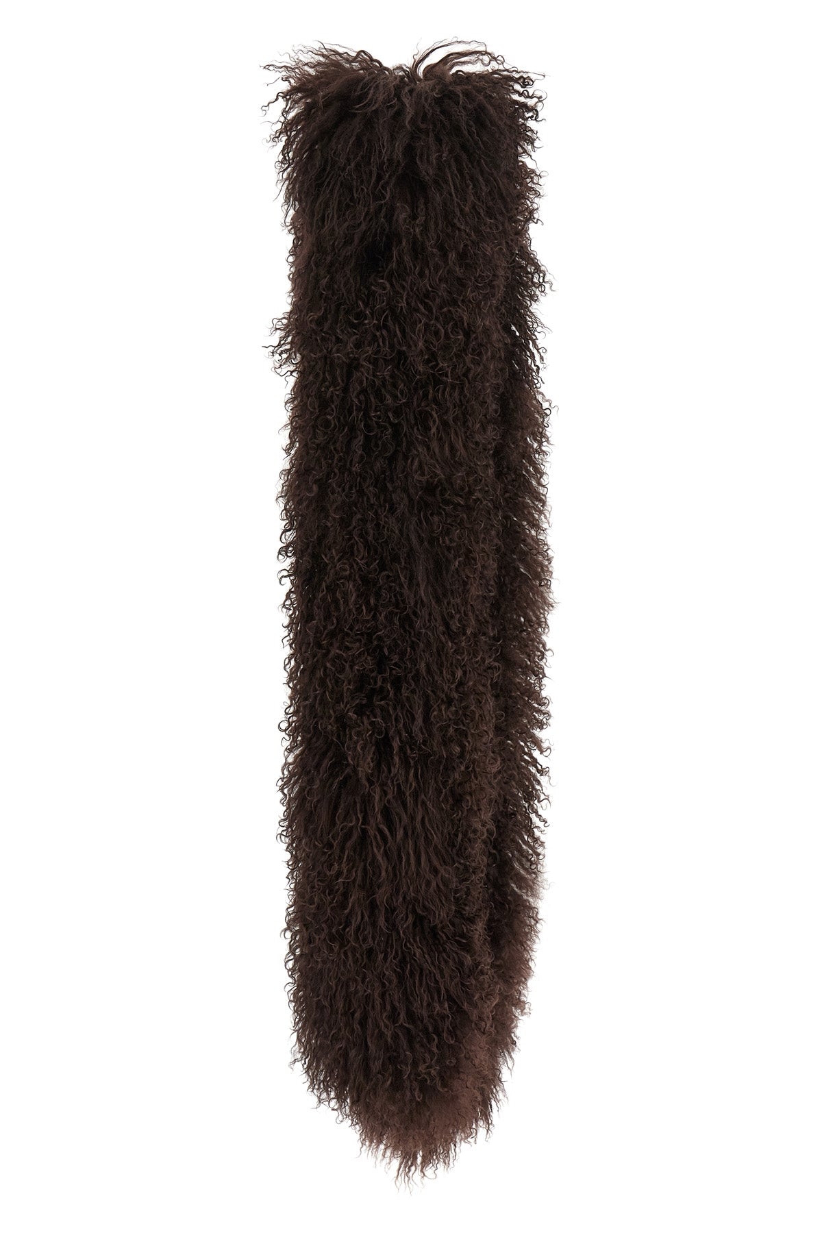 the yves salomon scarf sets new standards of tactile luxury through a voluminous