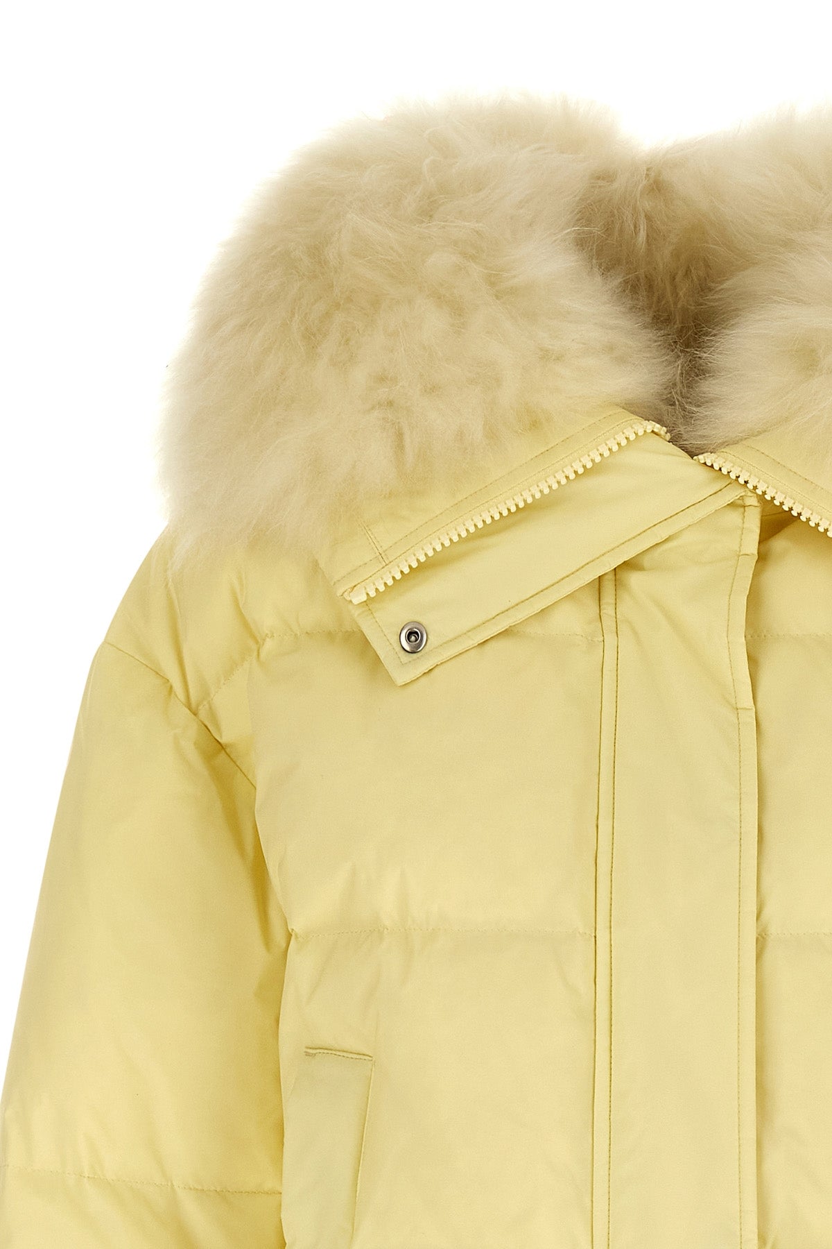 the army yves salomon down jacket defines the codes of luxury outerwear through