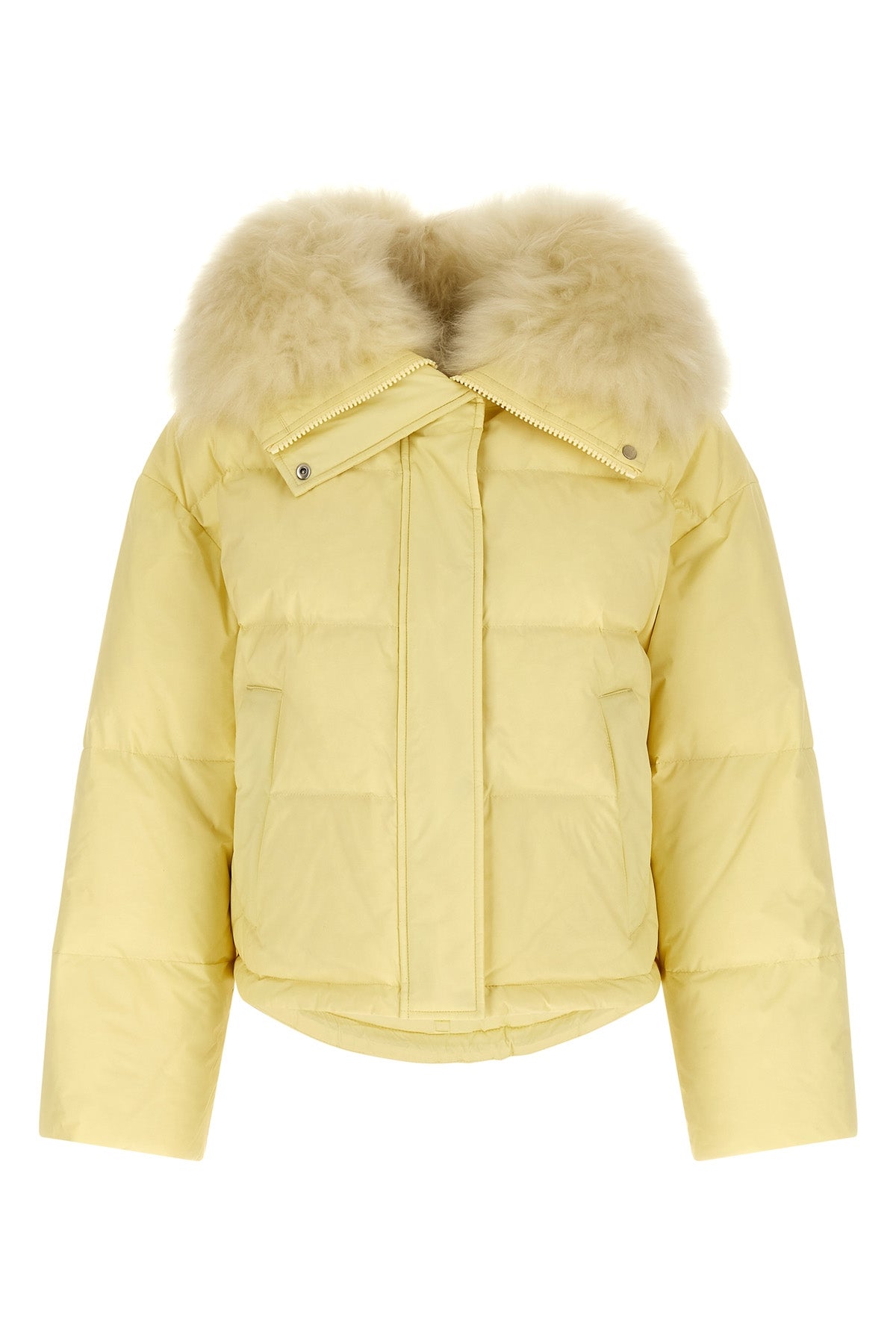 the army yves salomon down jacket defines the codes of luxury outerwear through