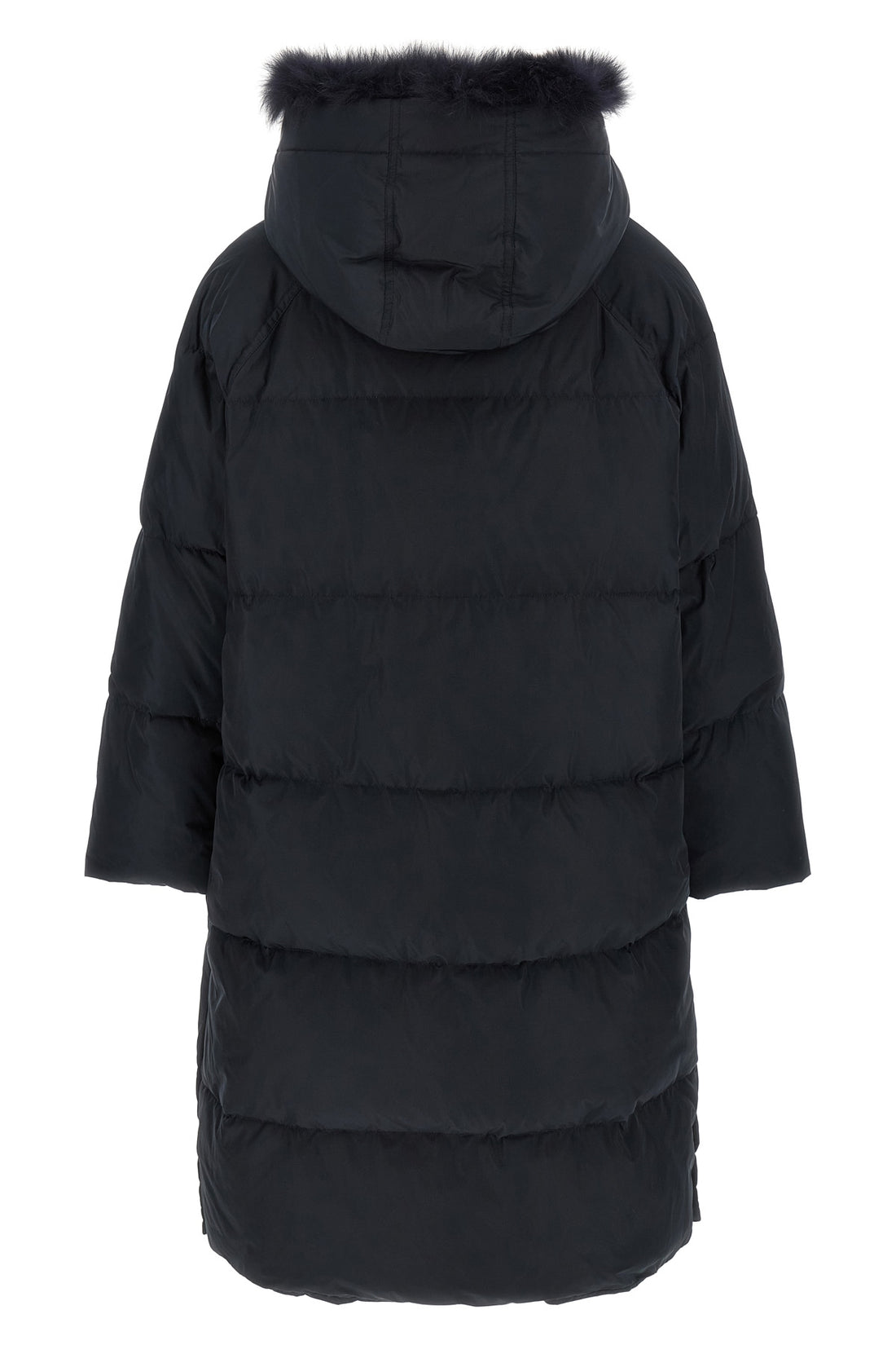 ARMY YVES SALOMON 36 the army yves salomon long down jacket stands out for its enveloping and structu