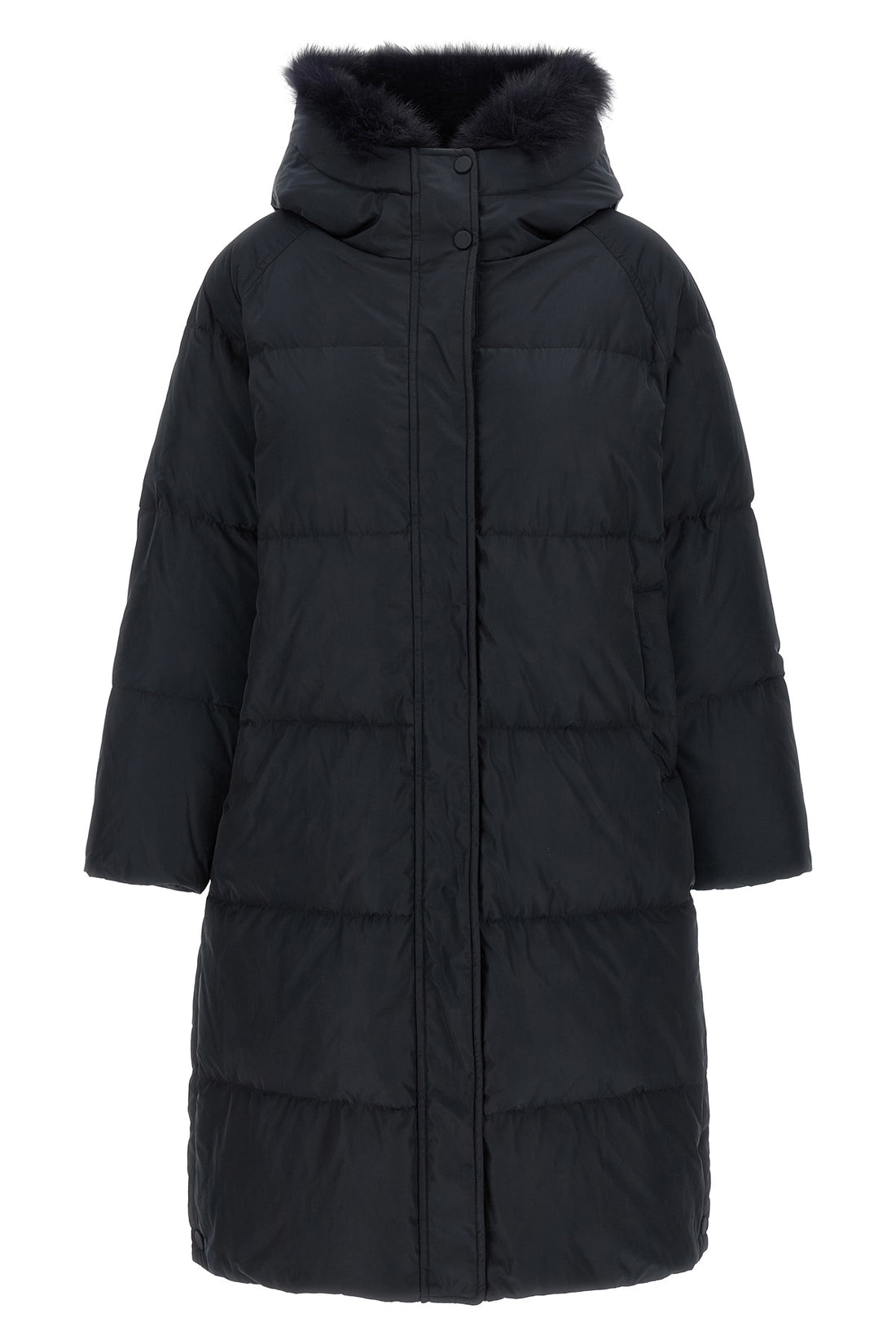 ARMY YVES SALOMON 36 the army yves salomon long down jacket stands out for its enveloping and structu