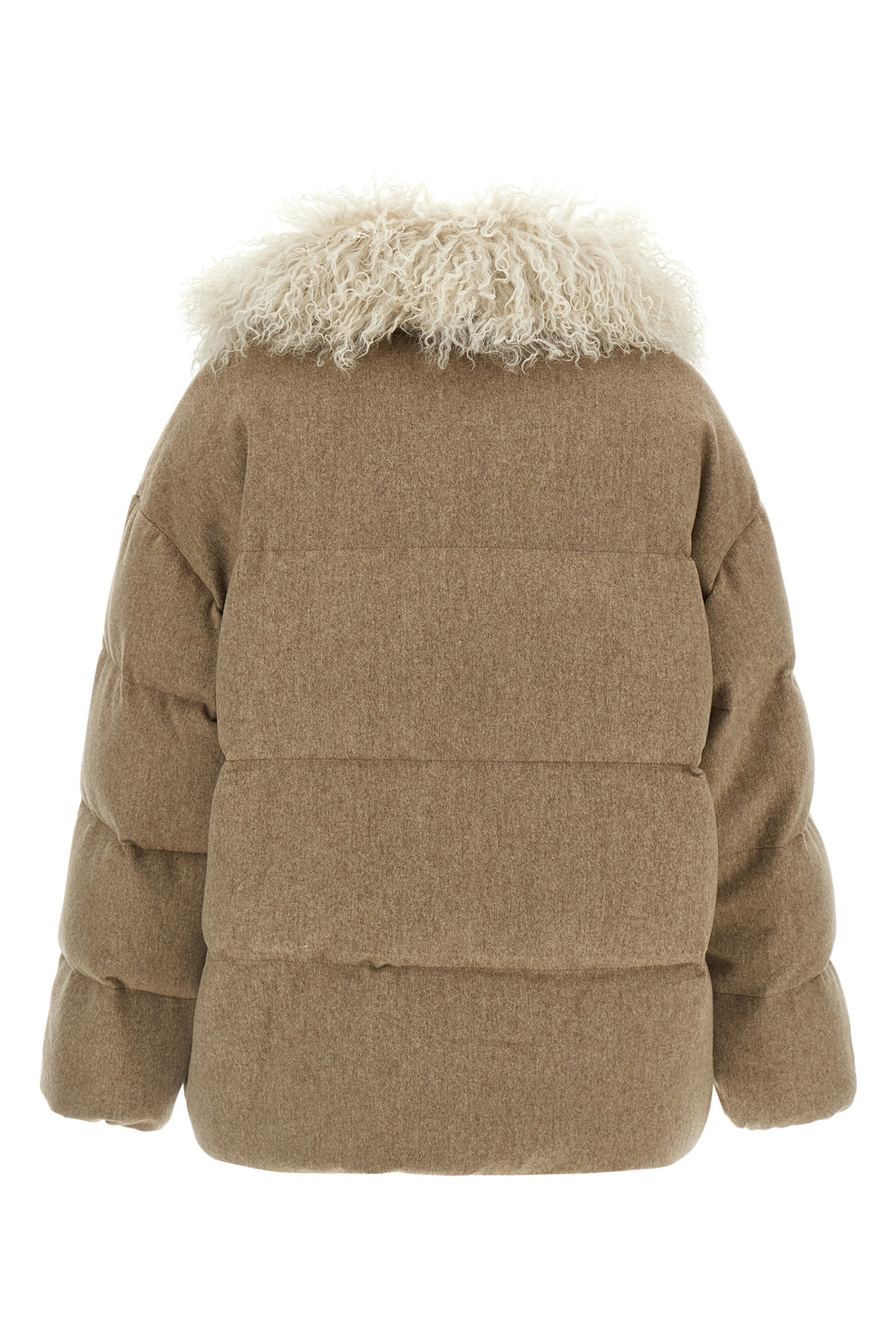 ARMY YVES SALOMON 36 the yves salomon army down jacket redefines the codes of luxury outerwear throug