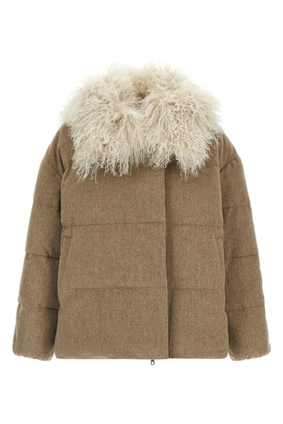 the yves salomon army down jacket redefines the codes of luxury outerwear throug