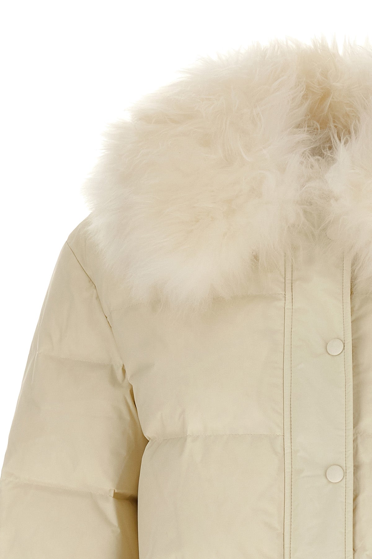 the army yves salomon down jacket stands out for a quilted silhouette