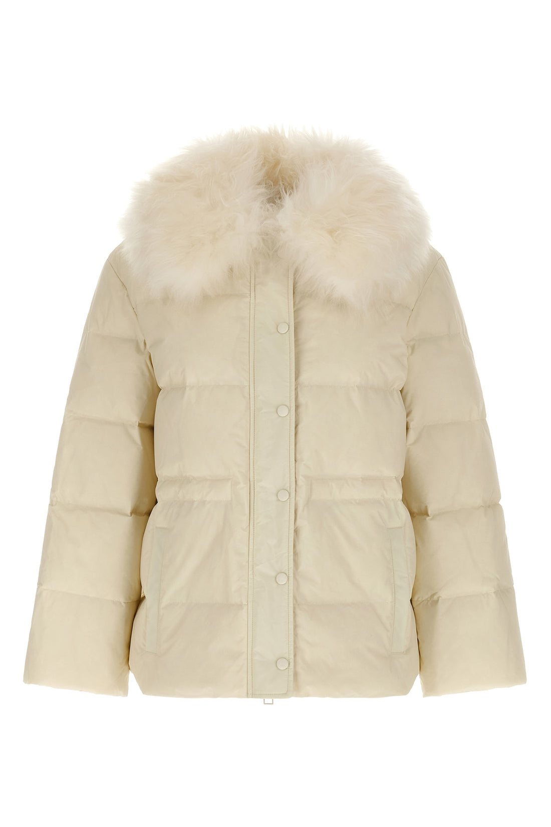 ARMY YVES SALOMON 36 the army yves salomon down jacket stands out for a quilted silhouette