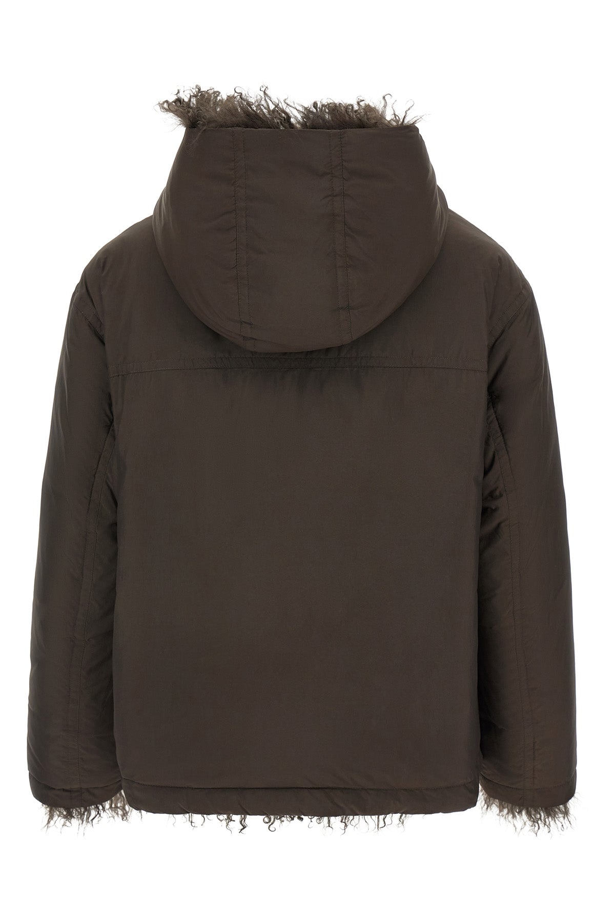 the army yves salomon reversible down jacket is distinguished by a dual construc