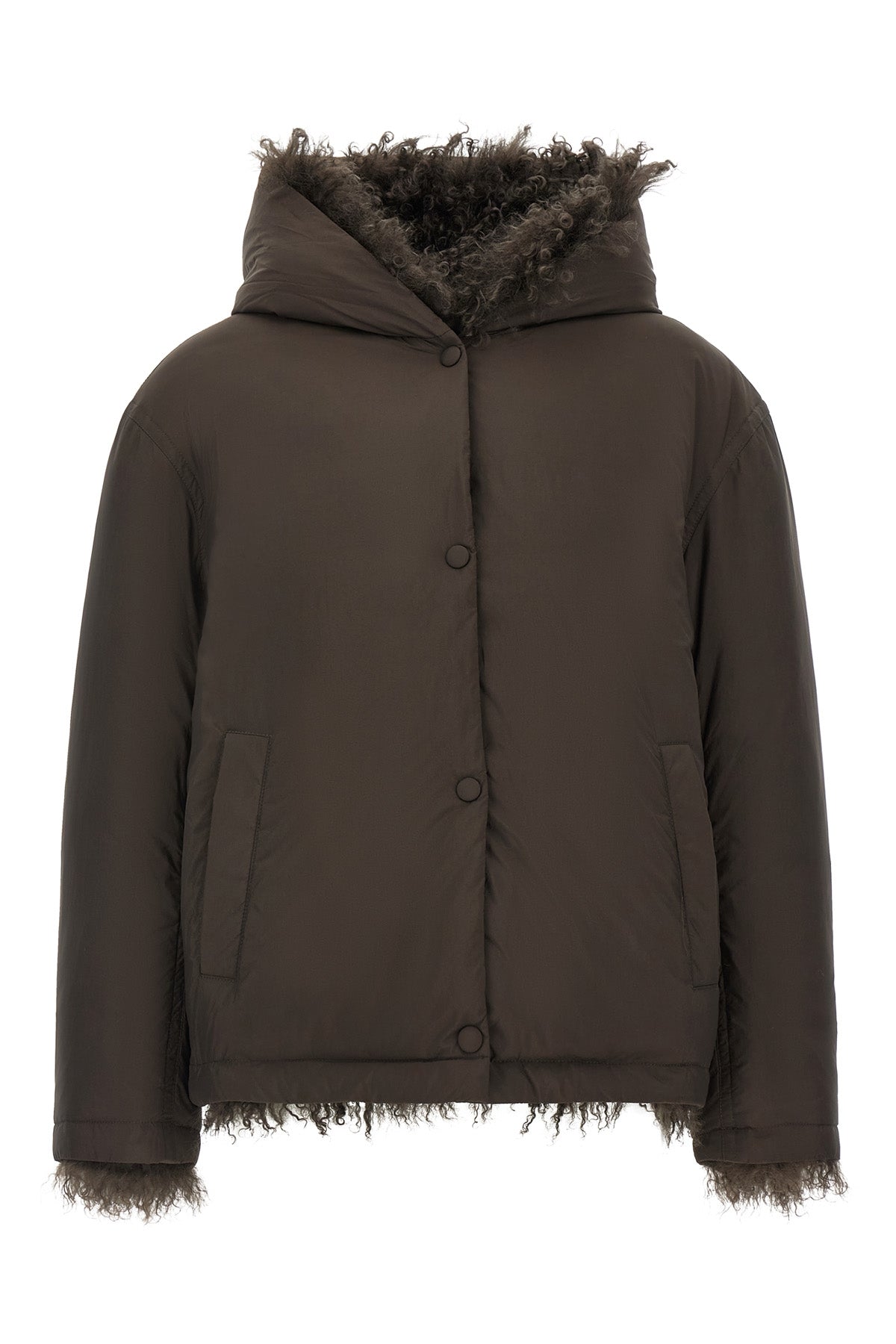 the army yves salomon reversible down jacket is distinguished by a dual construc