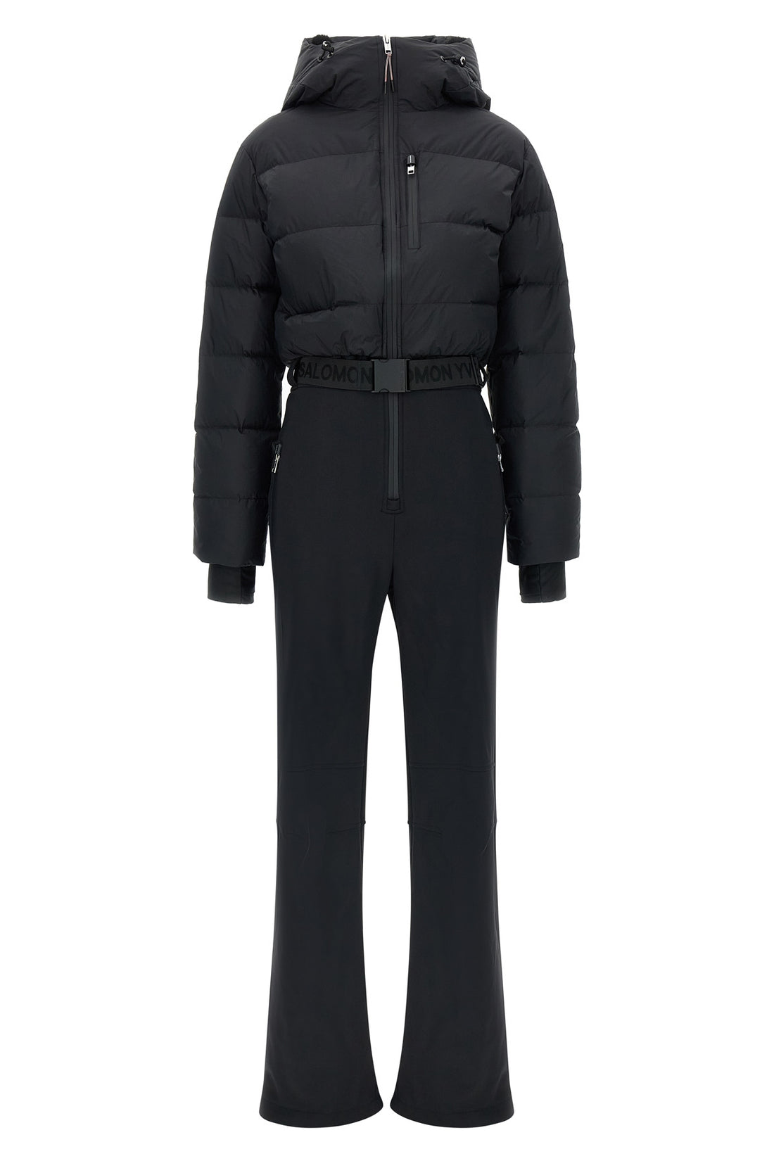 YVES SALOMON 36 the yves salomon interno in visone ski suit features a hybrid construction in