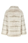 the yves salomon jacket in fine rabbit fur is distinguished by a sophisticated q