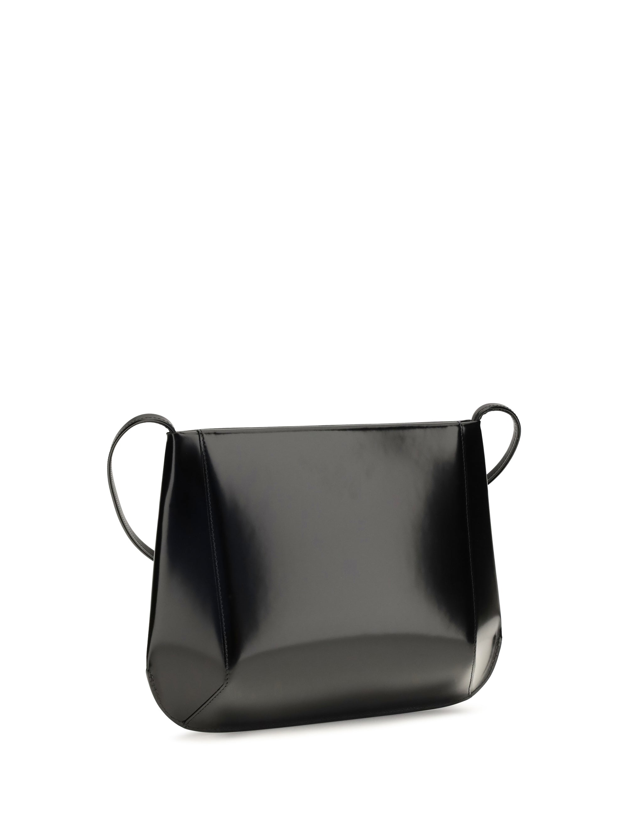 loge brushed leather crossbody bag