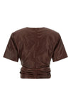 magda butryms 15 t-shirt in fine sheep leather redefines the codes of contemp