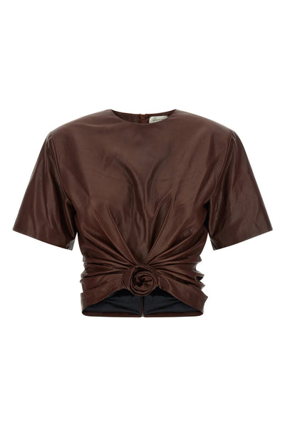 magda butryms 15 t-shirt in fine sheep leather redefines the codes of contemp