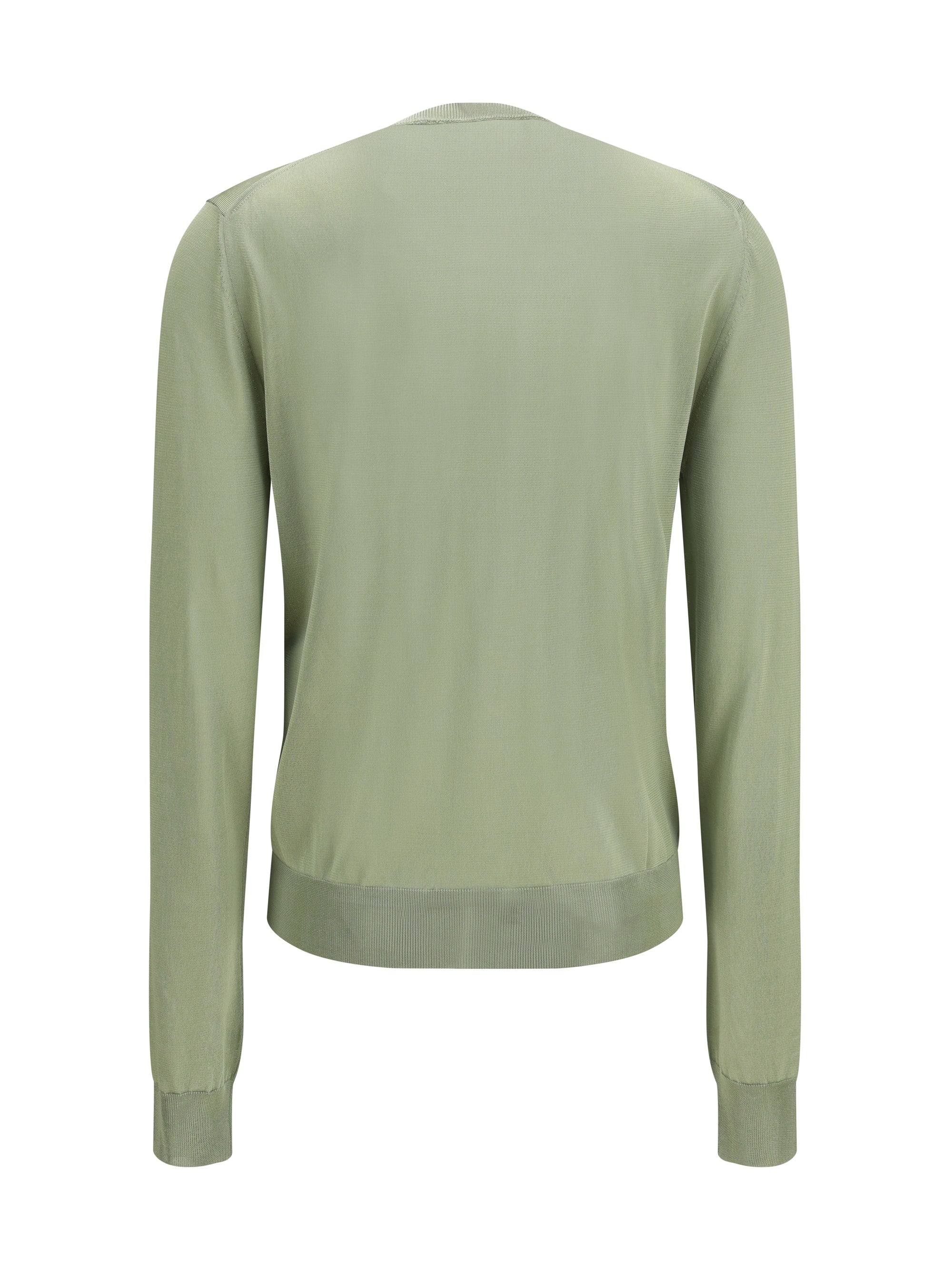 cardigan crewneck in viscose with embroidered logo