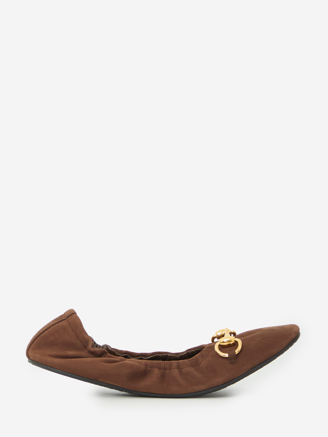 GUCCI 36 prima ballerina flat in suede