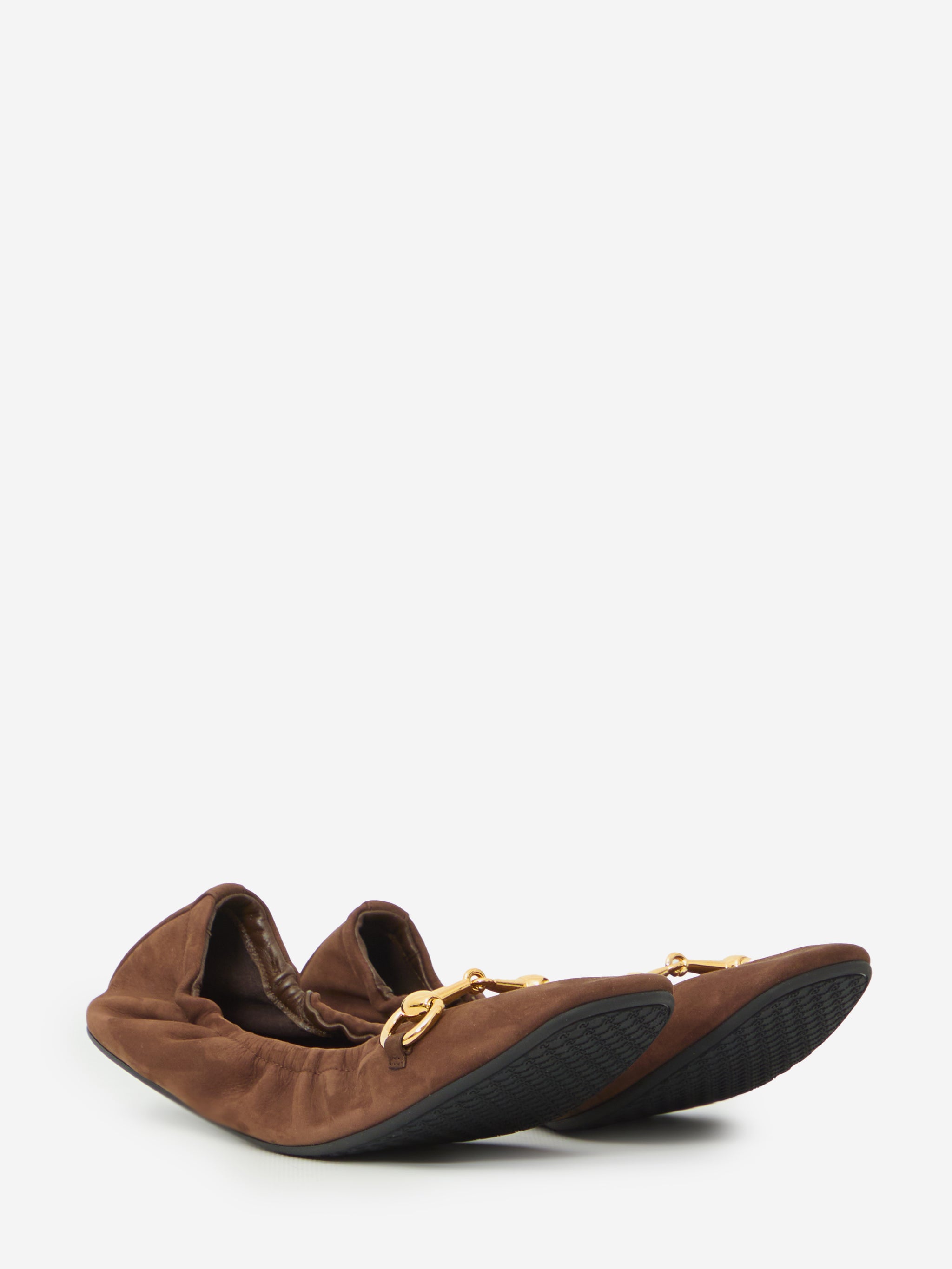 prima ballerina flat in suede