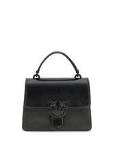 PINKO OS shiny leather love one top mini handbag