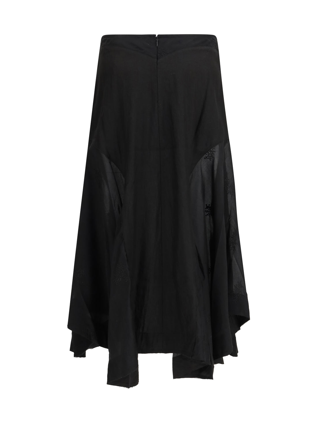 OUR LEGACY 36 petti skirt noir bloom ethereal veil