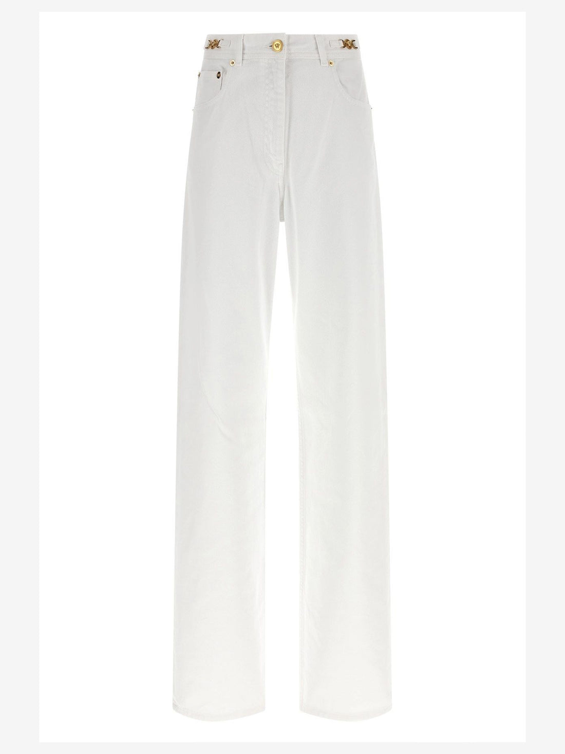 VERSACE 25 white cotton jeans 