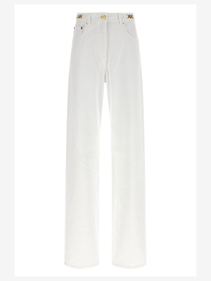 VERSACE 25 white cotton jeans 