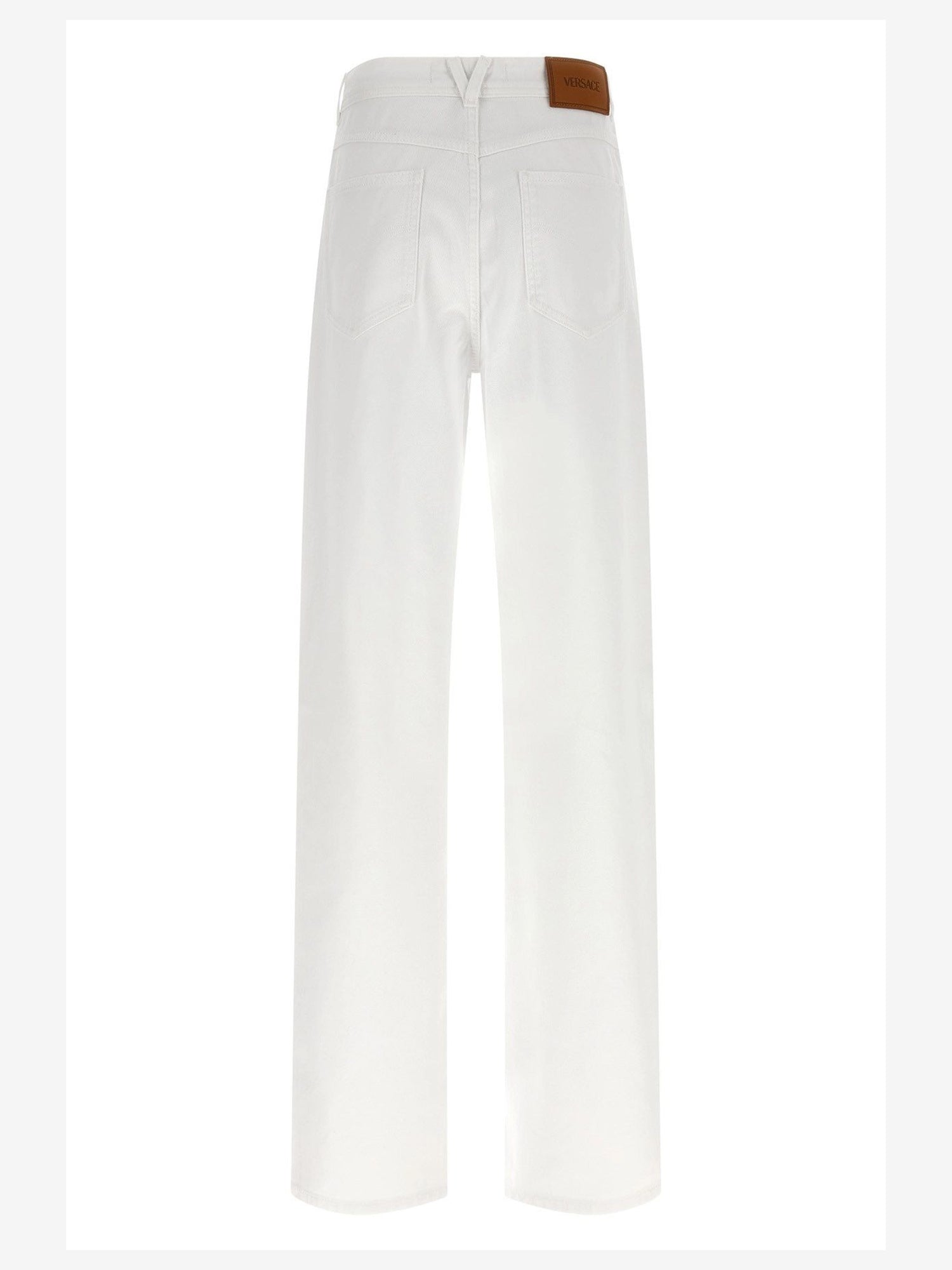 VERSACE 25 white cotton jeans 