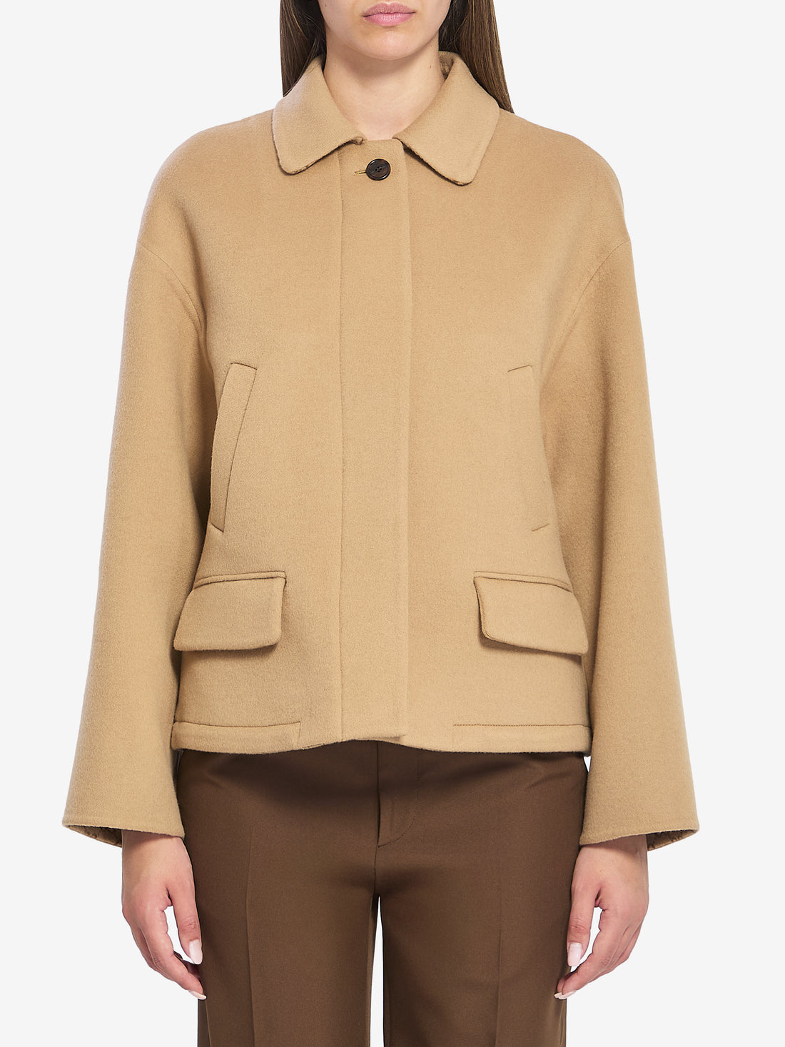 GUCCI 40 wool zip-up jacket