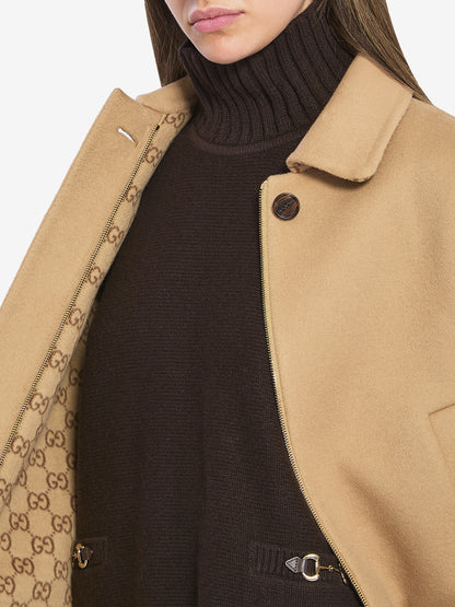 GUCCI 40 wool zip-up jacket