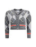 THOM BROWNE 40  argyle v-neck cardigan