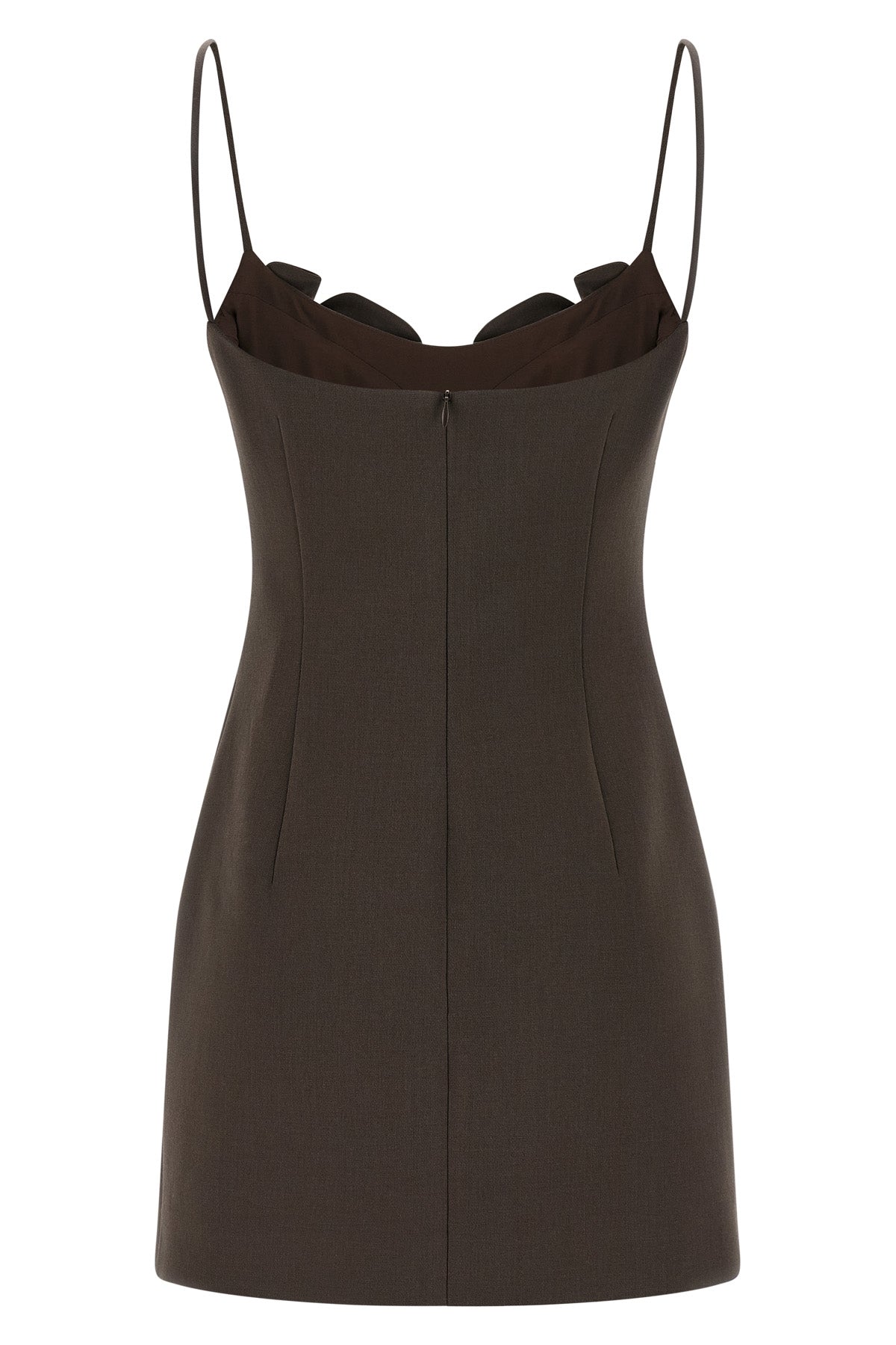 mini dress 38 dress in slightly elasticized wool blend