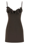 mini dress 38 dress in slightly elasticized wool blend