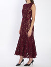 guipure lace midi dress