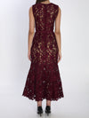 guipure lace midi dress