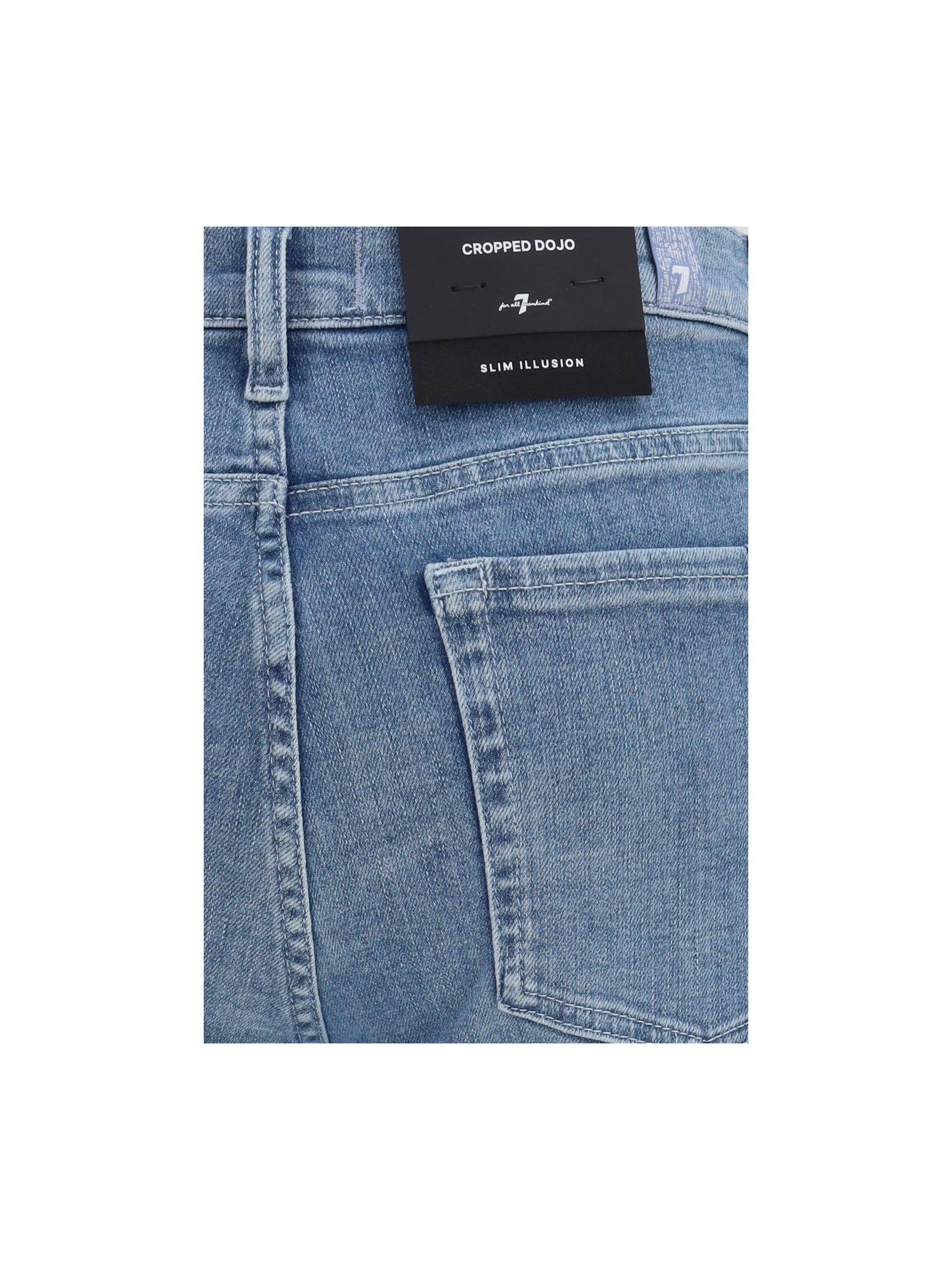 cropped flared jeans with raw hem