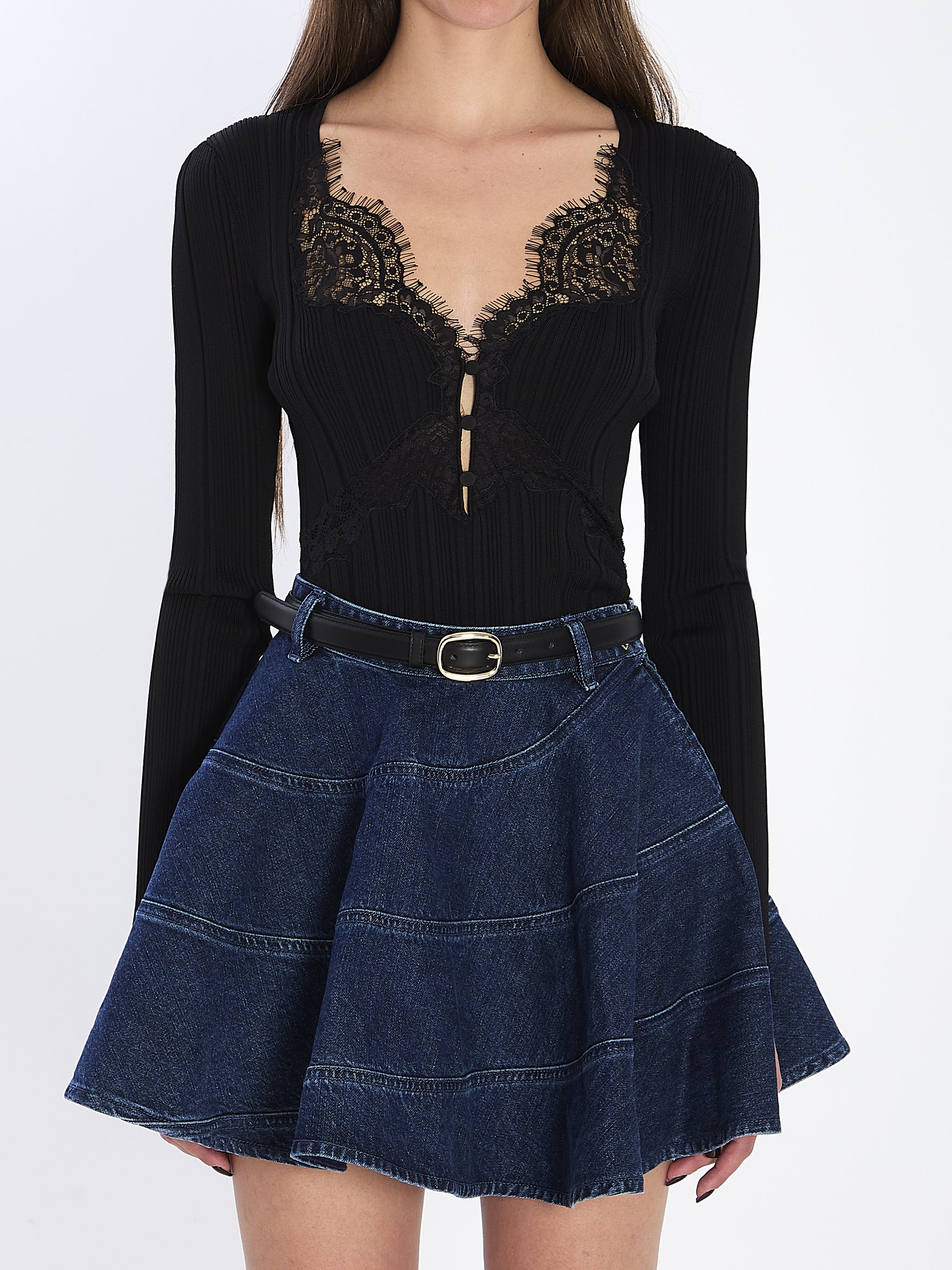 lace knit top