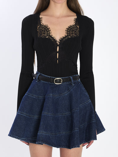 lace knit top