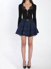 SELF PORTRAIT M lace knit top