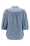 lucky cotton denim blouse