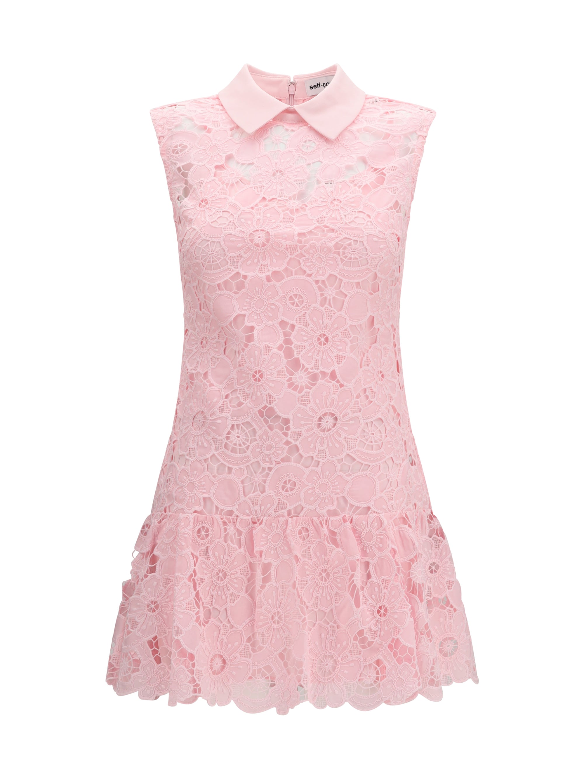 guipure mini dress