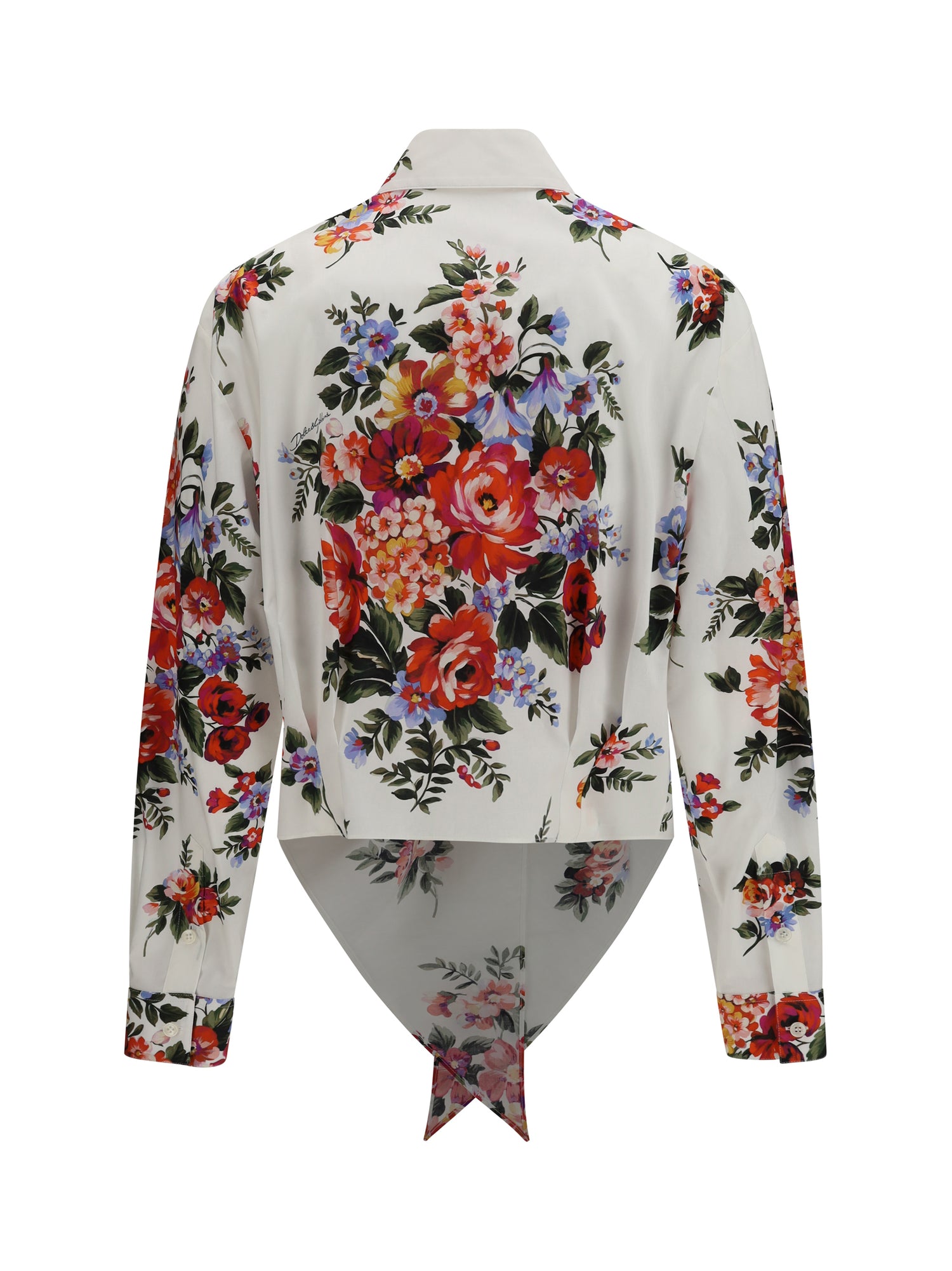 DOLCE &amp; GABBANA 42 cotton shirt with bouquet print