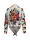 cotton shirt with bouquet print